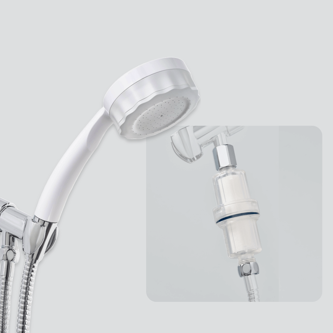 Microbubble Showerhead & Filter Bundle - Without Stop Button