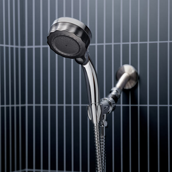 Micro bubble shower head in brushed nickel - ReliqPet